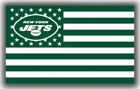 New York Jets Football Team Star&Strip Memorable Flag 90x150cm 3x5ft best banner Cover