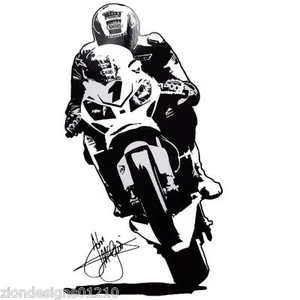 John McGuinness IOM TT ART decals custom graphics stickers x 1 UNIQUE - Picture 1 of 4