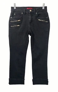 Jennifer Lopez Jeans Capri Mid Rise Stretch anthrazit grau Damen 28x22 Größe 2 - Bild 1 von 12