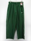 Nike Pants Men Large Green Track Dri-Fit Baggy Loose Y2K Ankle Zip Training NEW