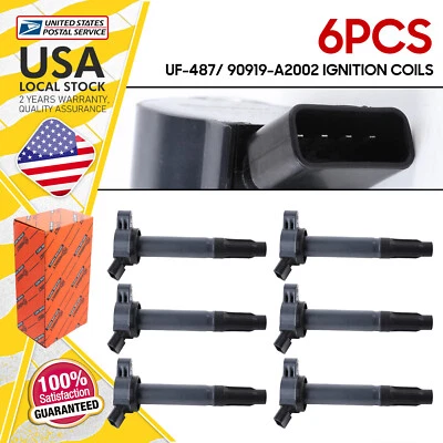 Ignition Coils OEM Quality 6Pcs UF-487/90919-A2002 For Lexus LX570 2008-2019 - Изображение 1 из 4