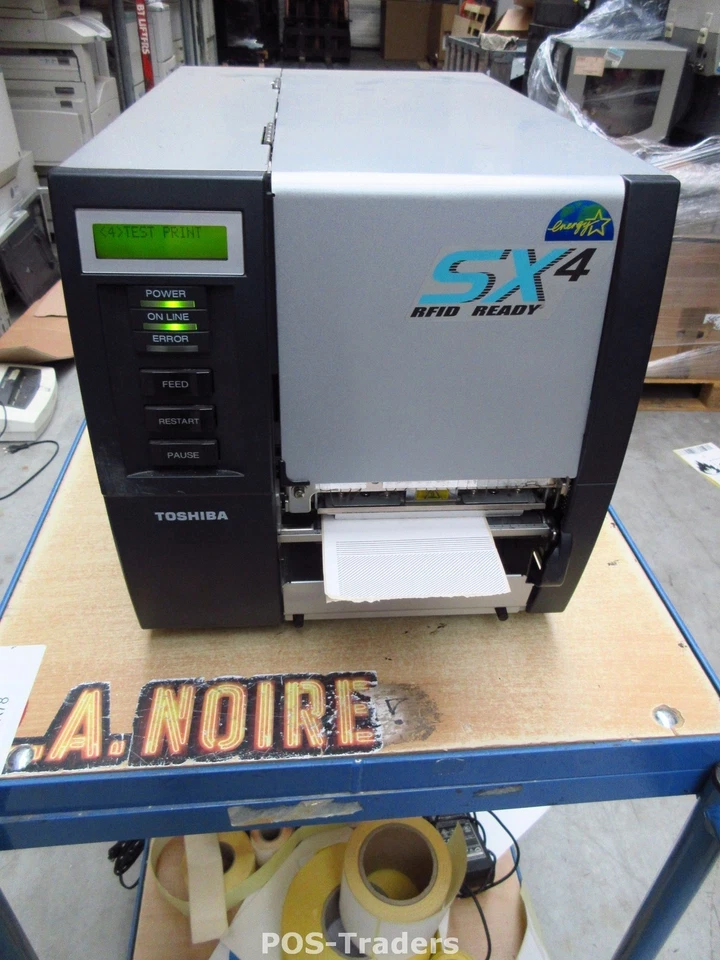 200KM TOSHIBA TEC SX4 B-SX4T-GS20-QM-R Thermal Label Printer PARALLEL SERIAL LPT - Bild 1 von 4