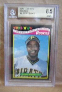 Barry Bonds RC 1987 Toys R' Us Rookie Card#4 NM+ BGS8.5!PIRATES GIANTS OF RC - Picture 1 of 3