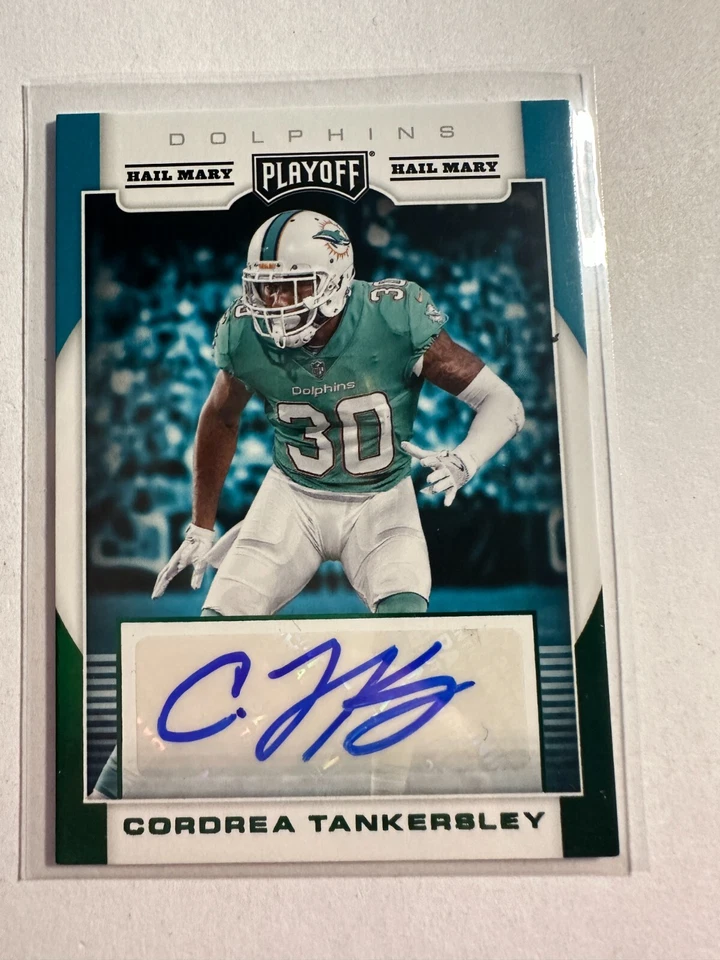 K130,259 - 2017 Playoff Rookie Signatures Hail Mary #38 Cordrea Tankersley Auto - Image 1 of 1