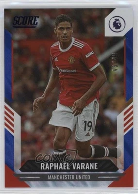 2021-22 Panini Score Premier League Blue Lava /49 Raphael Varane #63 - Image 1 of 2
