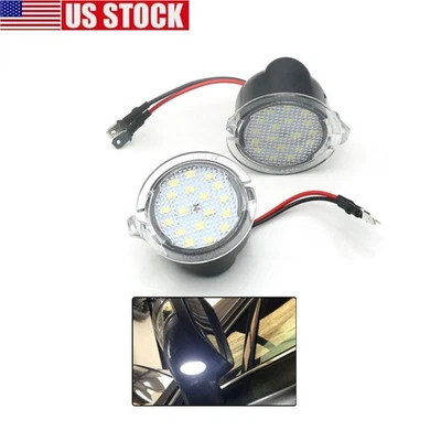 LED Under Side Mirror Puddle Light For Ford F-150 Explorer Expedition Edge Tauru - Изображение 1 из 4