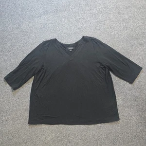 J Jill Top Damen Large schwarz kastig V-Ausschnitt Stretch Trägershirt Freizeit Basic - Bild 1 von 9