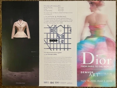 Christian Dior From Paris To The World Exhibit Denver Art Museum Pamphlet 2018 - Image 1 of 4