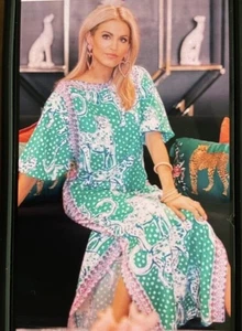 Vestido Lilly Pulitzer Silva Maxi S4 “On The Prowl” Isla Esmeralda - Imagen 1 de 7