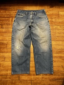 Carhartt B167 DST Distressed 34x33 (32x27) Faded Jeans Loose Baggy Fit - Picture 1 of 7