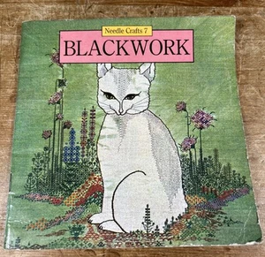 Blackwork Embroidery Needle Crafts No. 8 Booklet Glossy Paperback - Picture 1 of 6