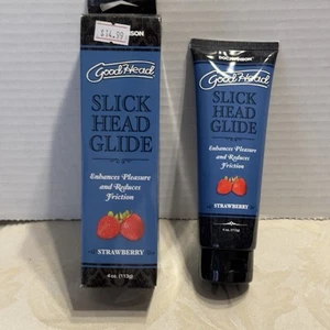 GOODHEAD - DEEP THROAT SLICK HEAD GLIDE- GEL- STRAWBERRY. ORAL DELIGHT 4 OZ. - Picture 1 of 8