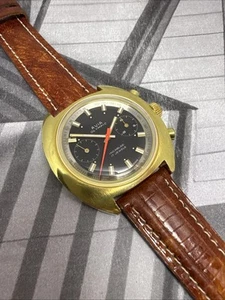 SERVICED 1970s AVIA OLYMPIC Chronograph Watch Valjoux 7733 Sandoz JUMBO 40mm - Picture 1 of 14