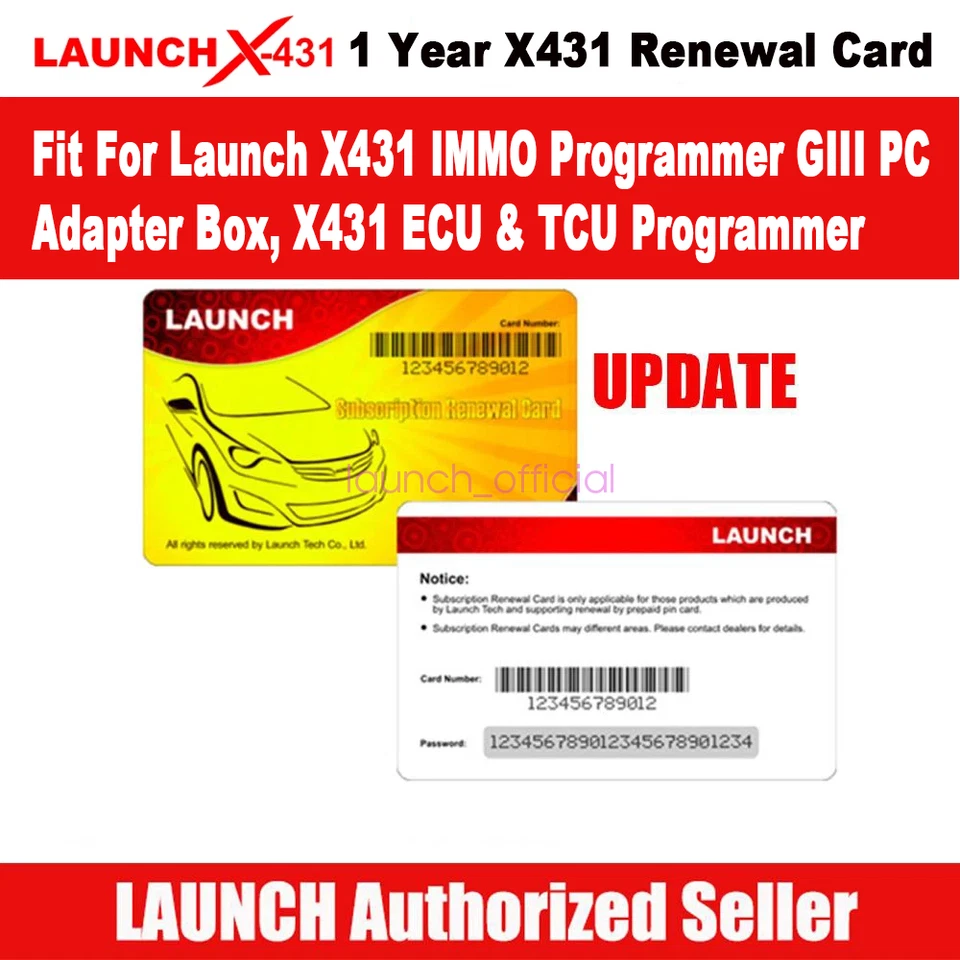 Launch X431 IMMO Programmer GIII PC Adapter Box One Year Software Update Renewal - Image 1 of 1