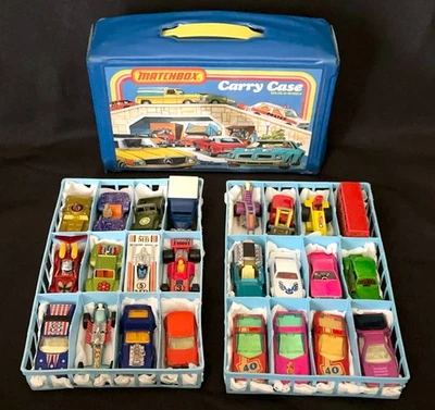 (24) ¡GRAN Lote de Coches y Camiones Superrápidos Matchbox Años 70 De Colección con Estuche de Transporte! Foto 1 de 4