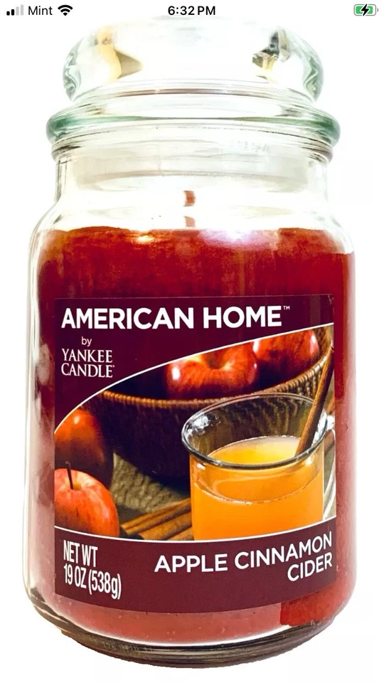 American Home By Yankee Candle Apple Cinnamon Cider 1 Wick Glass Candle 19 Oz - Image 1 of 1