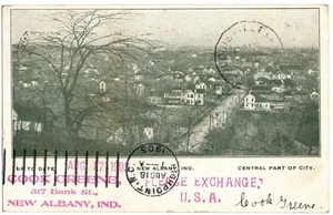 New Albany, IN Indiana 1903 Postcard, Birdseye View, Early Postcard - Picture 1 of 2