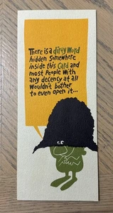 Unbenutzte Vintage Hi Brows amerikanische Grußkarte alle Anlässe lustig schmutziges Wort - Bild 1 von 3