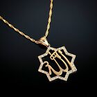 Fashion 18k gold plated Allah Islamic pendant & necklace ! Islam Jewelry & Love