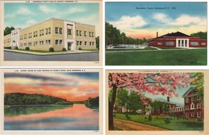 Vintage Lot of 4 Linen Anderson South Carolina Postcards  - Picture 1 of 9