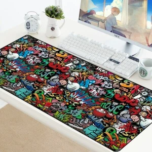 Alfombrilla de ratón para juegos estilo graffiti alfombrilla anime grande gamer XXL computadora - Imagen 1 de 12