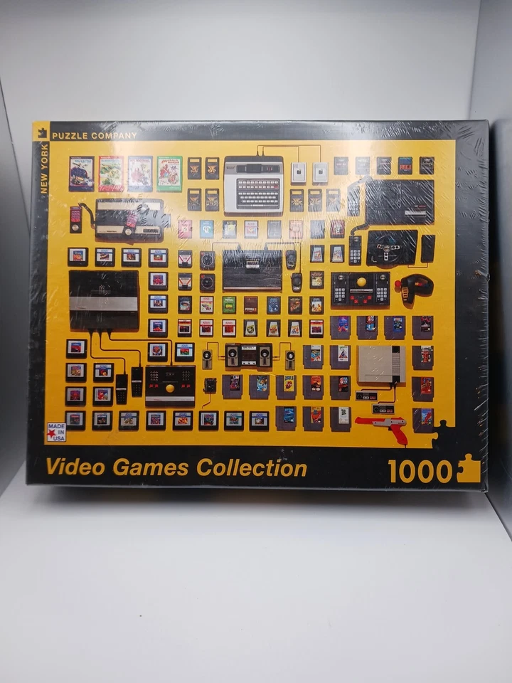 New York Puzzle Company Video Games Collection 1000 pc 2018 Factory Sealed New - Image 1 of 4