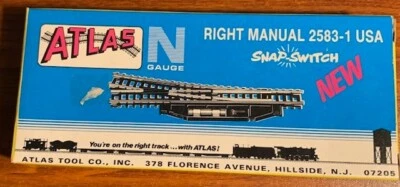 Vintage Atlas N Scale Right Manual 2583-1 USA New Free Shipping - Image 1 of 4