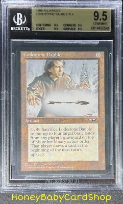 MTG Alliances 1996 Lodestone Bauble BGS 9.5Q (TRUE QUAD) GEM MINT Silver Age - Image 1 of 4