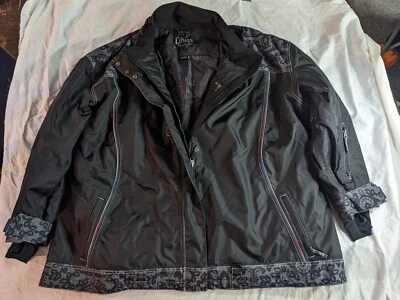 CHAQUETA NIEVE IMPERMEABLE COLECCIÓN ENCAJE DIVAS MUJER Negra 5XL Foto 1 de 4