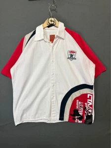Vintage Akademiks Shirt mens Extra Large White button up Y2K Hip hop Baggy Crop - Picture 1 of 7