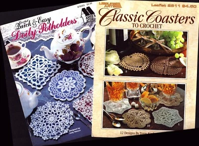 Crochet Potholders and Coasters Lot of 2 Booklets - Image 1 of 4
