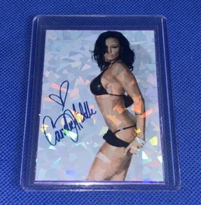 Candice Michelle Custom WWE Divas Sexy Foil Prizm Trading Card wrestling aew - Picture 1 of 4