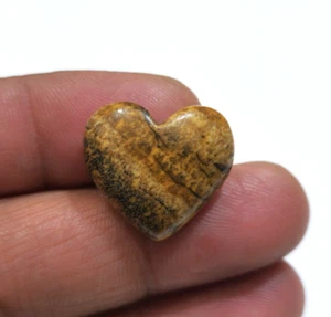 Impresionante cabujón en forma de corazón de jaspe de 20,70 quilates para joyería piedras preciosas sueltas - Imagen 1 de 6