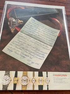 Vintage 1967 Hamilton Watches Give More Than Time Husband's Love Letter ad - Picture 1 of 1