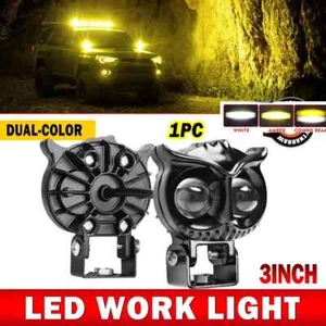 3inch LED work Spotlight Pods Driving Fog Lamp Offroad ATV SUV White Hi-Lo Beam - Picture 1 of 11