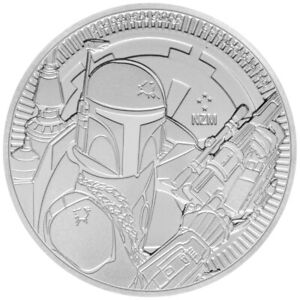  2020 Niue STAR WARS Boba Fett 1 oz Silver Coin BU ( in Capsule)
