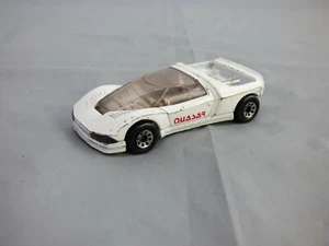 Matchbox Peugeot Quasar 1:57 Concept Car Toy Macau Vintage 1986 MB 49 White - Picture 1 of 9