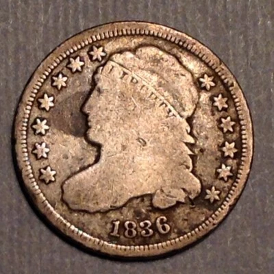 ~ 1836 US Capped Bust Dime 10 Cents - Image 1 of 2