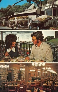 Restaurante Victoria Park Multi Vistas Cataratas del Niágara, Canadá De Colección Postal Cromada - Imagen 1 de 2