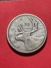 1937  Canadian Silver Quarter-twenty five cent