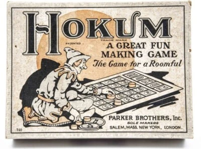 HOKUM A Great Fun Making Game - 1927 - Parker Brothers, Inc #740 - Bingo Like Foto 1 de 4