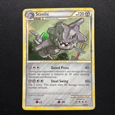Pokemon TGC Steelix 24/95 Holo Heart Gold & Soul Silver Unleashed 2010 NM - Image 1 of 2