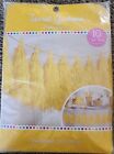 Yellow Decoration Tissue Paper 10 foot Tassel Party Garland Tassels are 12" Long