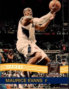 2010-11 Donruss Atlanta Hawks Basketball Card #156 Maurice Evans