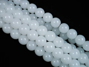 White Quartz 10mm Round Beads 35cm Strand DIY Jewellery Bracelets  - Picture 1 of 1