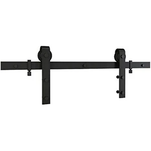 National Hardware N700-004 Interior Sliding Barn Door Hardware Two Piece Classic - Picture 1 of 8