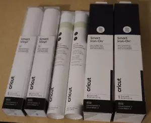 (6Lot) Cricut Iron On Heat-Transfer Vinyl & Removable Smart Vinyl | Check Desc. - Picture 1 of 9