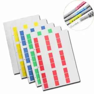 Etichette avvolgimento cavi etichette adesivi organizzatore marcatori taglia A4 stampabili 10 fogli - Foto 1 di 7