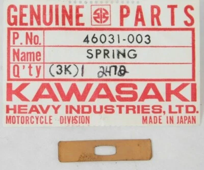 1 NOS Kawasaki H2 H1 S1 S2 KE KM F5 F7 F8 F9 Interruptor Perilla Contacto Muelle Parte OEM Foto 1 de 3