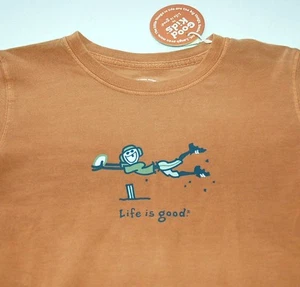 "CAMISETA BOYS LIFE IS GOOD ""LAYOUT FOOTBALL"" MANGA LARGA NIÑOS PEQUEÑA NUEVA! - Imagen 1 de 2